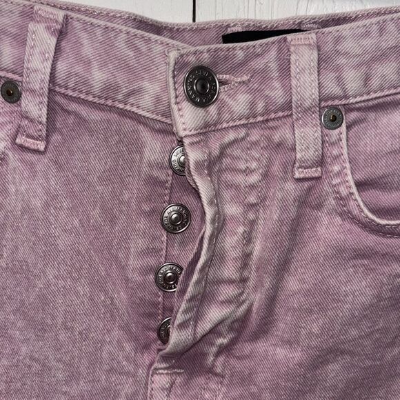 7 for all man kind button fly cutoff jean shorts 5 pockets women’s size 24. - Picture 2 of 8